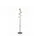 Music designkapstok aluminium met 9 houten haken met paraplurek 175cm