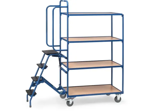 Orderverzamelwagens 2108 250kg 1000x600mm 4 Etages Hout