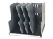 MODULOTOP sorteermodule vertikaal met 5 tabbladen ECOBlack