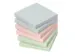 Notitieblok 75x75mm Assorti Pastel Pak A 6 Blok