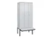 locker voor scheiding van kleding,HxBxD 2120x900x815mm,3vak