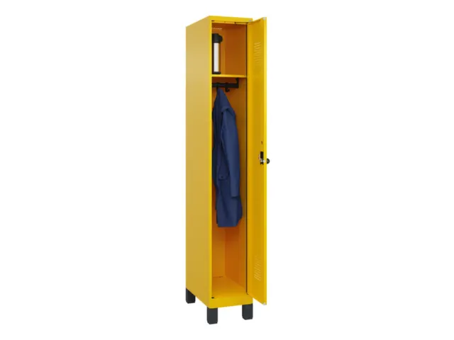 locker,HxBxD 1950x300x500mm,1vak,vak B 300mm,draaigrendel,voeten