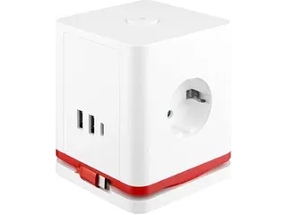 IOIO Stekkerdoos Kubus SW1000 3-voudig + 3x USB Wit - 6