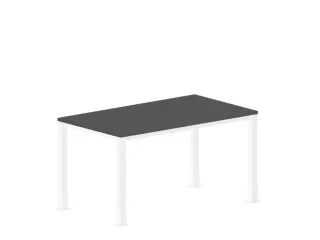 In hoogte verstelbaar bureau,HxBxD 720-840x1400x800mm,MS-donkergrijs - 2
