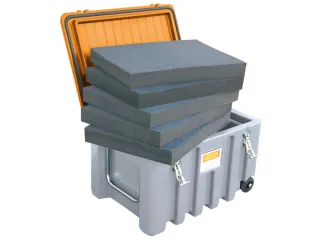 schuimstof element,v. opbergbox 150l,LxB 480x660mm,PUR-blokschuim - 1