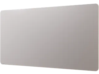 Mat Glasbord 100x200cm Warm Grey Ronde Hoeken - 1