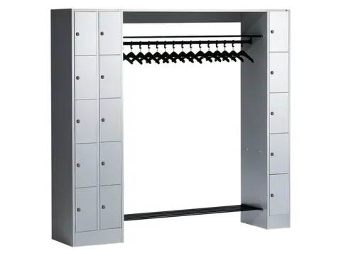 Garderobe Vakkenkastsysteem 1950x2100x480mm 15 Vakken 15 Hangers