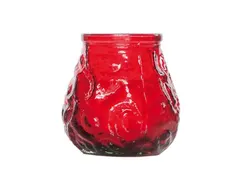 Cosy & Trendy Mini Lowboy Ø7,5 cm x 7,5 cm Rood Horeca kaars 15 stuks