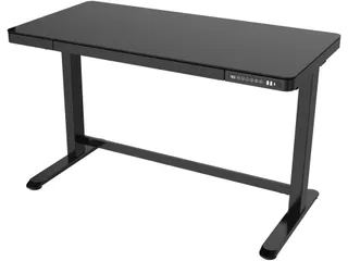Zit-Sta Werkplek 120cm Glas Zwart Elektrisch Verstelbaar - 3
