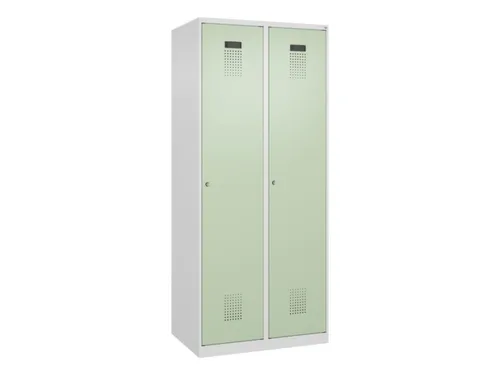 locker,HxBxD 1850x800x500mm,2vak,vak B 400mm,cil.-slot,staand op vloer