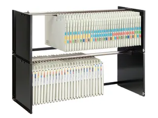 Hangmappenrek Jalema Lateraal Secolor stapelbaar 110cm zwart A4 - 4