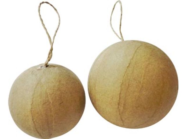 Graine Créative boule de Noël en carton, boîte de 40 pièces assorties