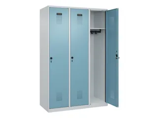 locker,HxBxD 1850x1200x500mm,3vak,vak B 400mm,draaigrendel - 2