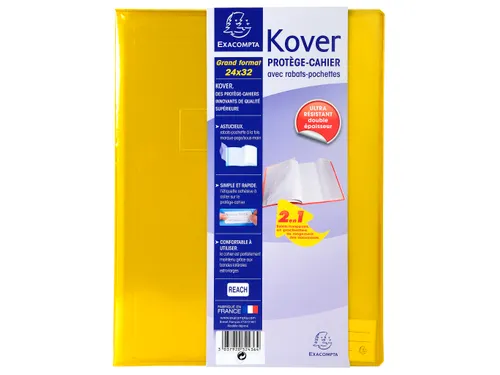 Schriftomslagen Kover transparant 24x32cm ass