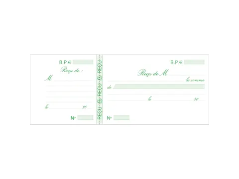 Bonboek ontvangstbew ijs 10,5x16,5 50bl