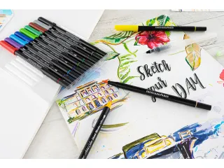 Sketch marker Eberhard Faber 12 stuks assorti kleuren - 3