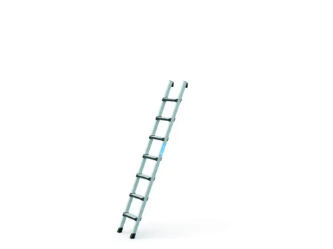 ladder,eenzijdig,7,treden,balk L 2,14m,geëloxeerd