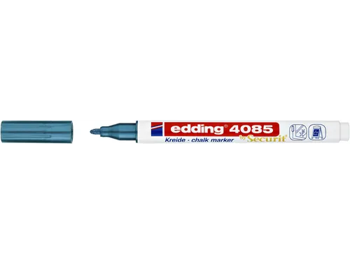 Krijtstift edding by Securit 4085 rond 1-2mm blauw metallic