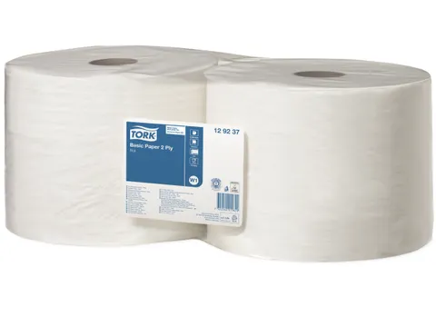 Tork Poetspapier Basic 129237 W1 2-laags Wit