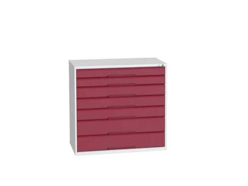 ladekast HxBxD 1000x1050x550mm 7laden romp RAL7035 front RAL3004
