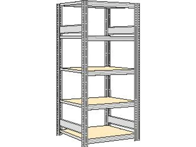 magazijnstelling,grondveld,HxBxD 2000x931x626mm,vakl. 250kg