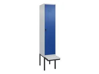 locker met bank,HxBxD 2120x400x815mm,1vak,vak B 400mm,draaigrendel - 1