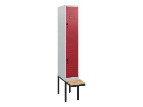 Dubbeldekse dekenkist,HxBxD 1950x300x815mm,1x2vak.,vak B 300mm
