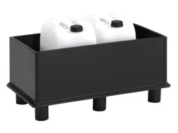 Opvangbak Hdpe 1270x1270x505mm V. 4x220l M. Poten Open Volume 225l