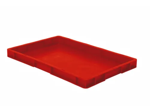 Euronorm-stapelbak 9.5l 50x600x400mm Wanden/bodem Gesloten Rood