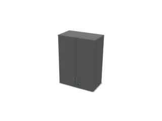opzetkast v. kast met openslaande deuren MS-donkergrijs 1070x800x445mm - 1