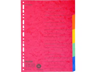 Tabblad recycled karton A4+ 5tabs - 4