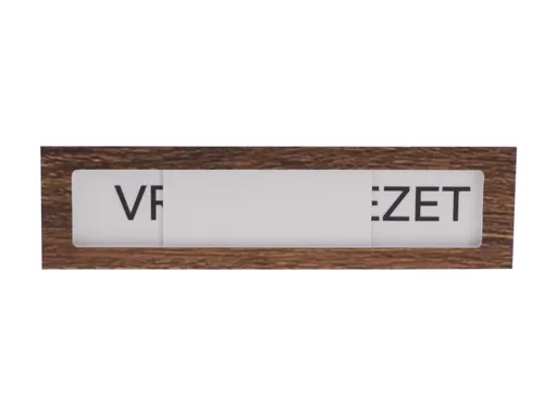 Premium Schuifbord Donker Houtlook Wit Vrij Bezet 150x40mm