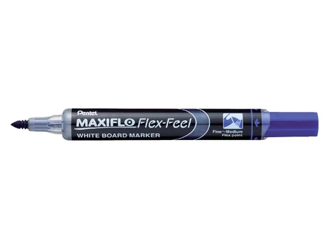 Viltstift Pentel MWL5SBF Maxiflo whiteboard blauw 1-5mm