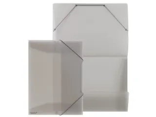 elastomap A4 transparant met hoekspanners en drie stevige kleppen - 1