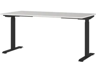 Elektrisch ihv bureau,HxBxD 720-1200x1600x800mm,blad lichtgrijs - 1