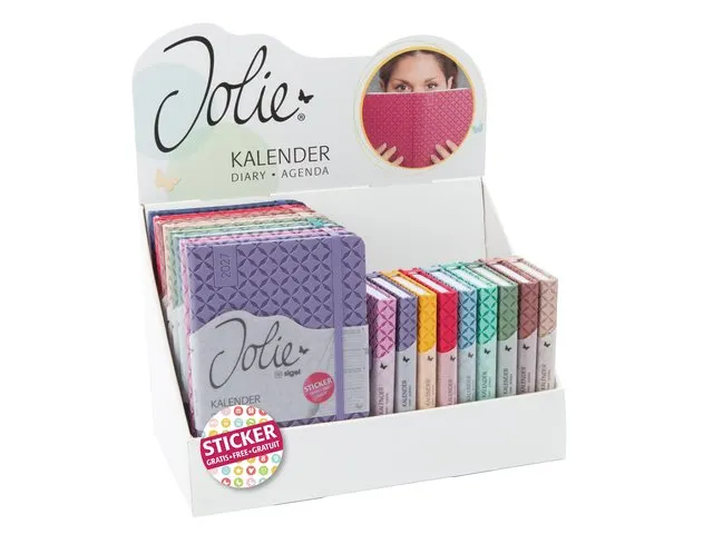 Inhoud agenda's Jolie 2027 Flair HC display SP041 Topper ST072 meebest