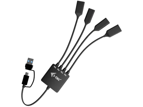 i-tec USB-C/USB-A Cable HUB 4 poort 2x USB-C, 2x USB-A