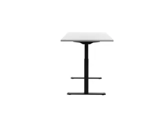 Elektrisch ihv bureau,HxBxD 700-1200x1600x800mm,blad wit,T-voet zwart - 3