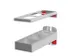 Support Combiné P. Plaques Perforées Lxl 150x55 mm En 2 parties Al