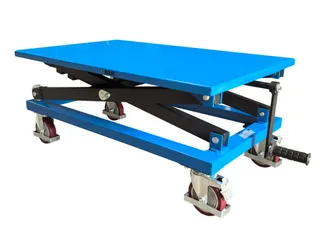 Mobiele heftafel met spindel,draagverm. 350kg,platform LxB 950x600mm - 2