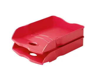 Brievenbak HAN Re-LOOP A4/C4 stapel- en nestbaar, rood 100% gerecycled - 2