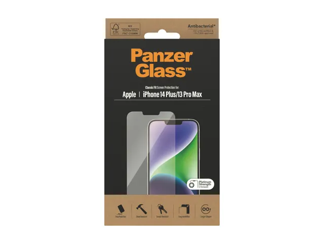 PanzerGlass Screen Protector iPhone 14 Plus | 13 Pro Max | Classic