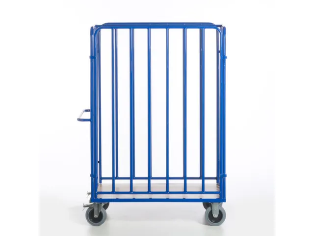 pakketwagen,draagverm. 600kg,laadvl. LxB 1200x740mm,houtetage,RAL5010