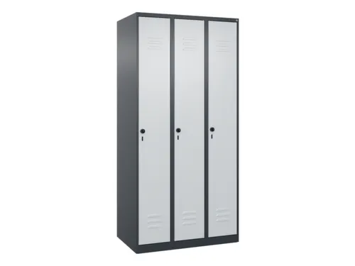 locker voor scheiding van kleding,HxBxD 1850x900x500mm,3vak