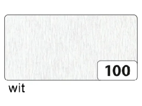 Crêpepapier Folia 50x250cm 10vel 100 wit