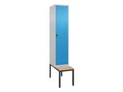 locker voor scheiding van kleding,HxBxD 2120x400x815mm,1vak
