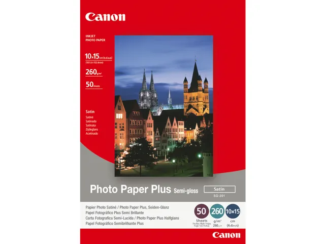 Canon 1686B015 Fotopapier 260 Gram 10x15cm 50 Vel