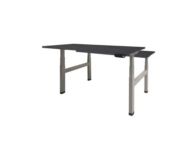 Dextro Plus Duo Zit-sta Bureau Elektrisch 140x80 houtprint schaduw alu