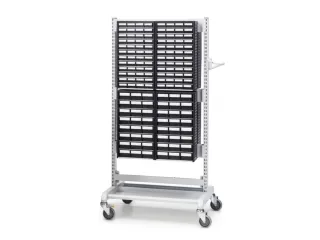 ESD-assortimentskast,HxBxD 550x310x180mm,48lade(n),laden zwart - 6