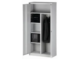 Garderobe-/-Ordnerkast Deur Blauw 3 Puntsluiting Kledingstang - 4